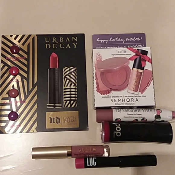 assorted Other - Lipstick sample lot urban decay tarte pop stila